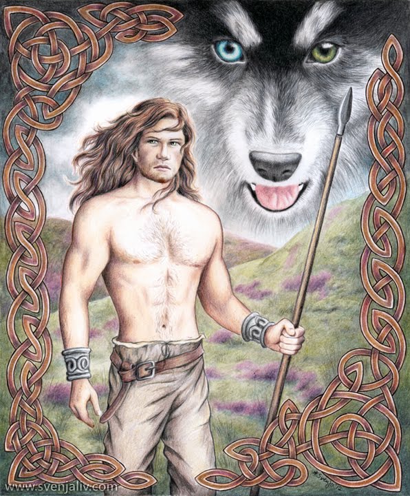 “Conall Cairnech”, a contemporary of Cú Chullain was hunted by 3 "red wolves of the Martini”. In The Cattle Raid of Cooley, Cú Chulainn threatened by King Búan the Constant's daughter after he rebuffs her advances. She turns into she-wolf & stampedes his cattle towards him! 