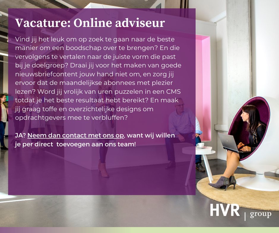 HVRGroup's tweet image. Schrijvers en adviseurs met hart voor #onlinecommunicatie opgelet: zoek jij een nieuwe job? Misschien zijn we wel een match! Twee #vacatures staan open, lees meer en reageer snel: hvrgroup.nl/over-ons/vacat…