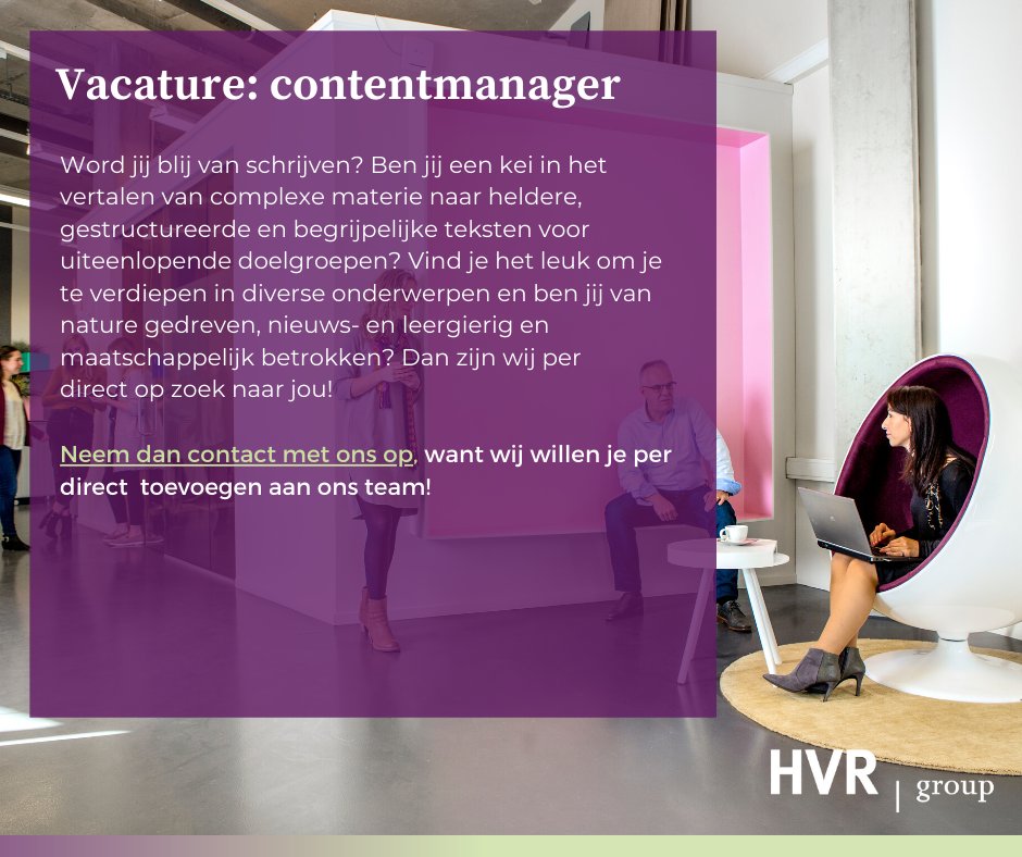 HVRGroup's tweet image. Schrijvers en adviseurs met hart voor #onlinecommunicatie opgelet: zoek jij een nieuwe job? Misschien zijn we wel een match! Twee #vacatures staan open, lees meer en reageer snel: hvrgroup.nl/over-ons/vacat…