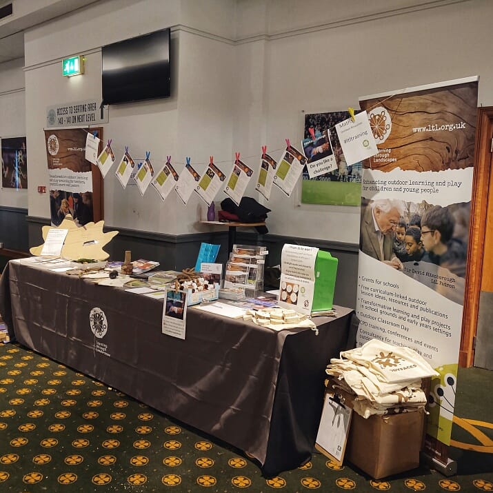LtLScotland's tweet photo. Hi 👋that's us all set up &amp; ready for the Glasgow Counts conference. Ready to tell everyone about outdoor learning. We've got resources to give away, a fun wee competition and a awesome challenge....come &amp; see us😄

#ltltraining

#ltlstringchallenge
#glasgowcounts https://t.co/cBdc8jZPIH