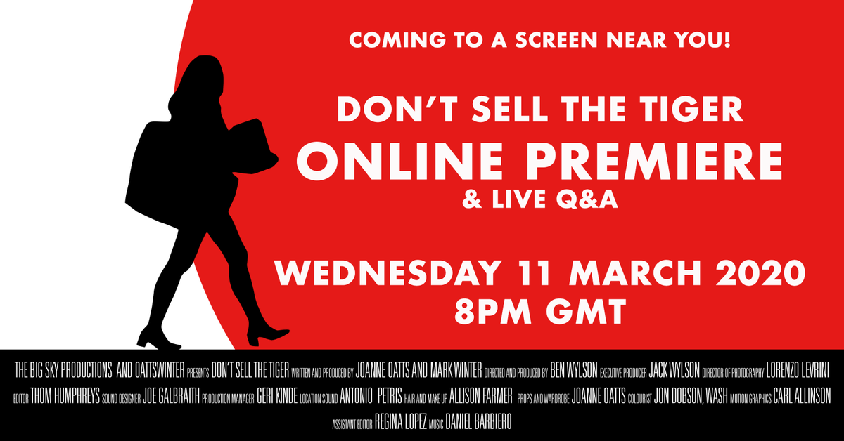 DontSellTiger's tweet photo. The Tiger is being released into the wild at last! The ONLINE PREMIERE of @DontSellTiger is 2 weeks today, on Wed 11 March at 8pm GMT. Plus there'll be an online Q&amp;A with the team who made it. Stay tuned on this channel for more details over the coming days! https://t.co/efWkr5qsy0