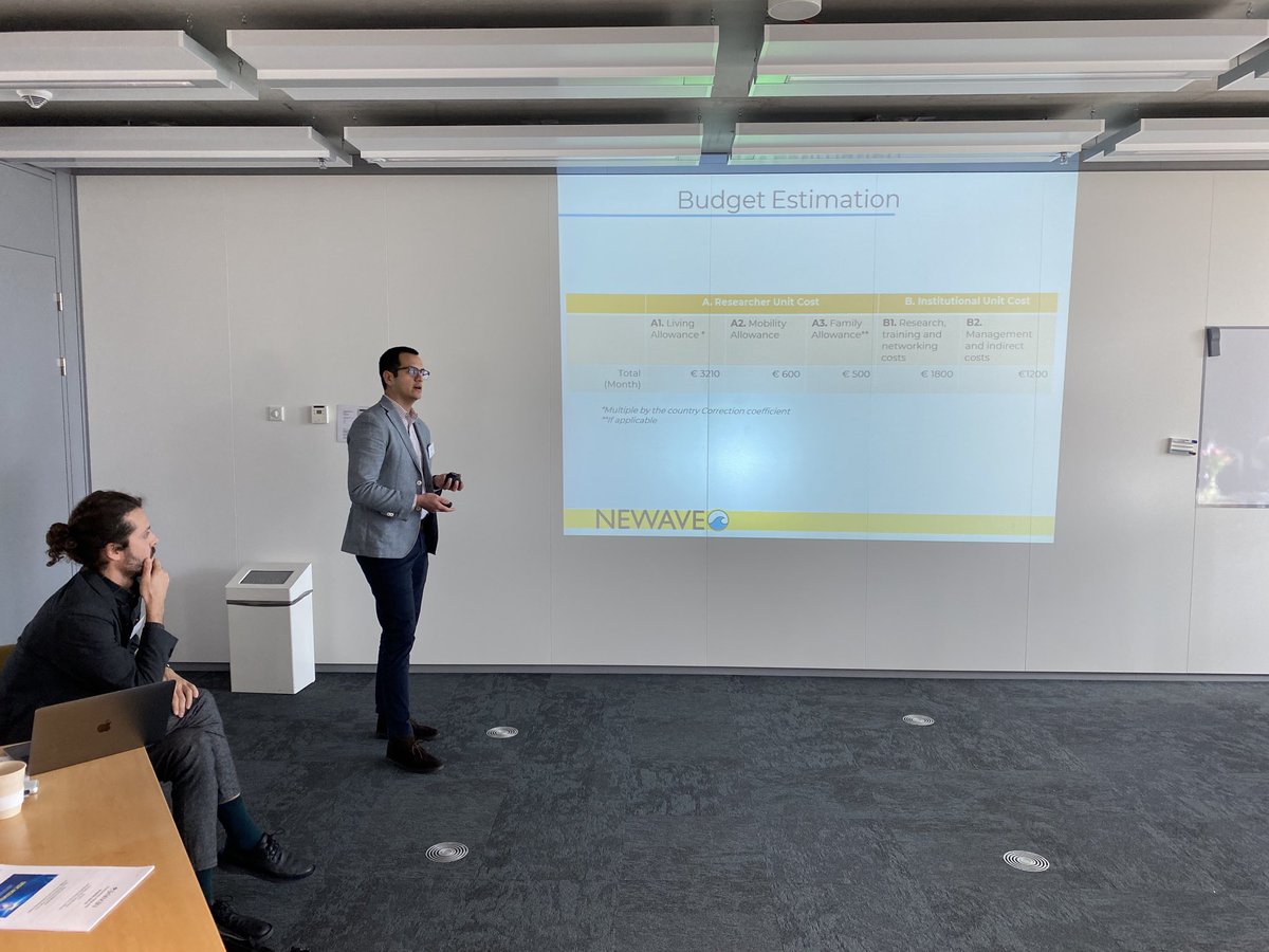 NEWAVE_NETWORK's tweet photo. NEWVE Management team member and research @Erickvelaz4 presenting on the units costs as established by the EU funding #mariecurie #innovativetrainingnetwork @REA_research to guarantee #transparency #fairness #equity |
#network #coordination #collaboration https://t.co/CGikJu2LI6