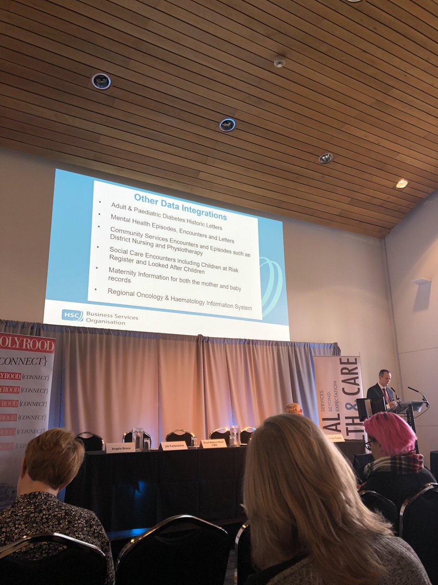 .@S_J_Beattie and the Northern Ireland electronic care record (NIECR). He describes it more than a clinical portal because it completely connects services providing a traceable end to end process. Next steps a patient portal. #DigiHealthCare20 @HolyroodEvents @NIECRTEAM