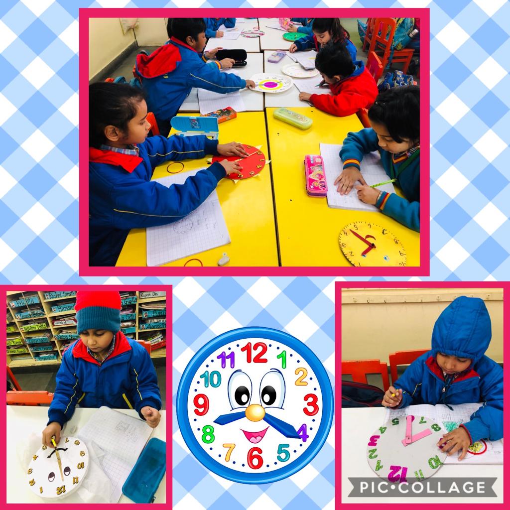 tfsfoundation's tweet image. Telling time is an important practical life skill. Ss of Class 1 learn to read a clock &amp;amp; tell the time through a hands-on activity. #abstractmath #learningbydoing #mathconcepts #numbersense #logicalintelligence #thefoundationschool #mathactivities #handsonlearning #Learningskills