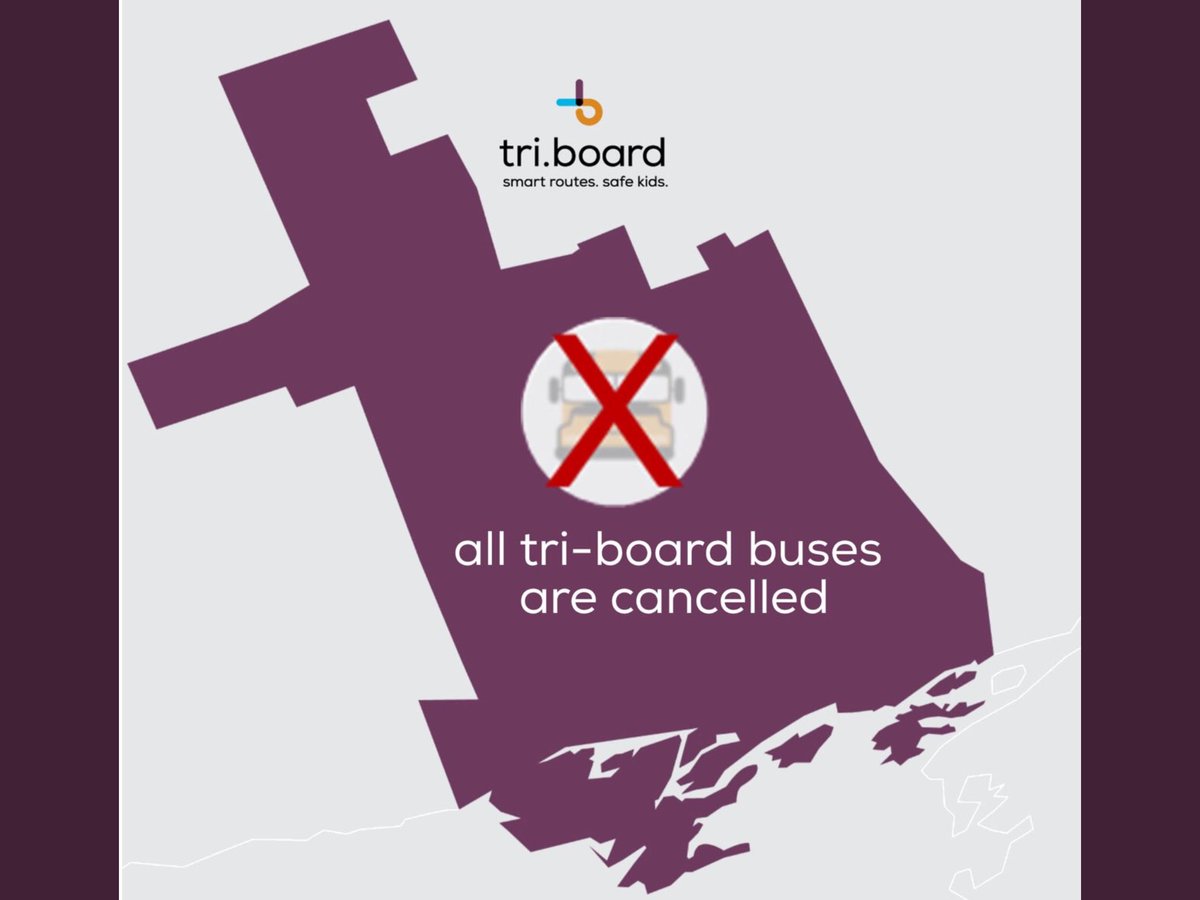 February 26, 2020:  Busing will not be offered today (all day)  due to the weather forecast for the afternoon evening.  If you choose to travel later today be mindful of the forecast. Schools remain open and any student dropped off will need to be collected at end of day.