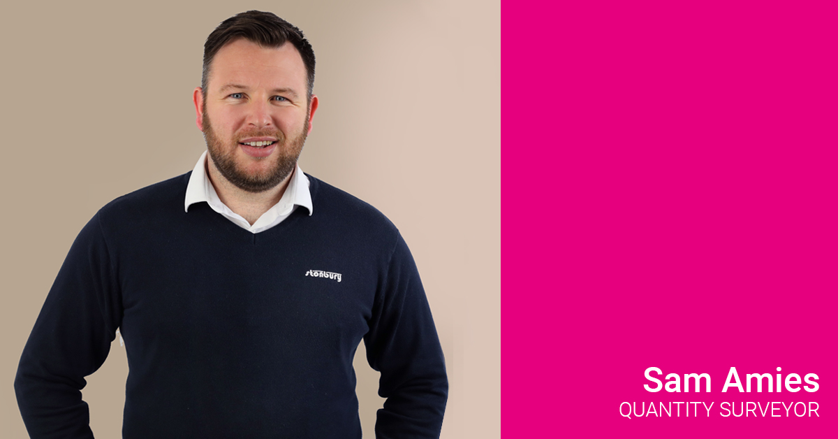 Meet Sam Aimes, a QS in the North. Sam is our poster boy for integrity, works hard to maximise project returns &amp; has the biggest/most infectious smile in #stonbury ow.ly/j34X50vrr4a #meetourteam #careers #jobforlife #waterindustry #waterenvironment #refurbishment #newbuild
