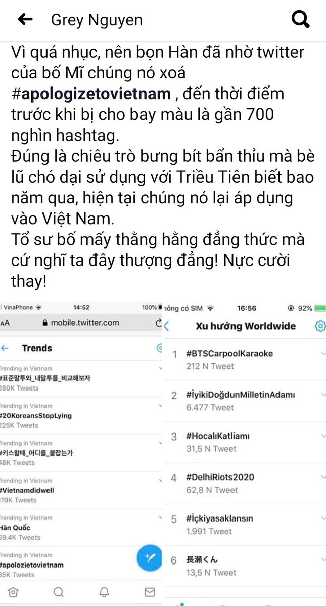 iamquy's tweet image. #ApologizeToVietNam
Xoá thì có thể lên lại nhé 
#Banhmi 
#YTN_사과해