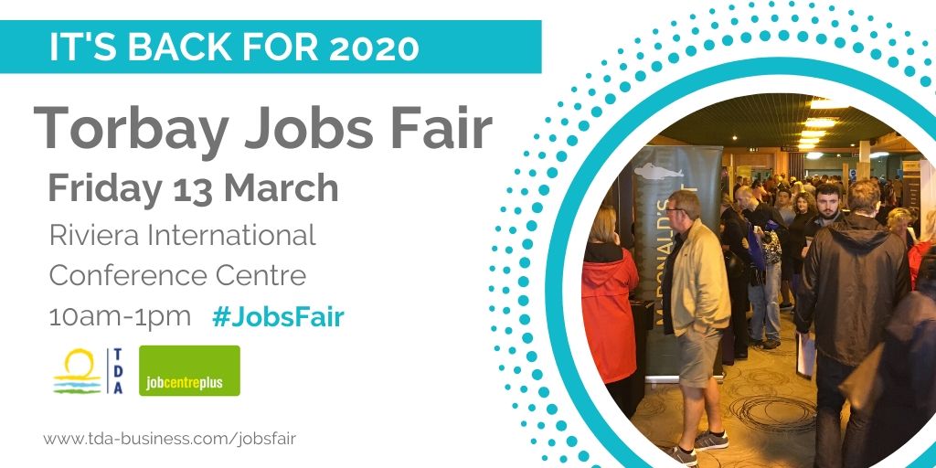So excited to say we've hit over 60 employers coming to the FREE #Torbay #JobsFair - all with live #vacancies to fill! 🤩🤩Spread the word for anyone looking for a job! Fri 13 Mar, 10am-1pm. Drop-in event, no need to book! bit.ly/2S7zFm3