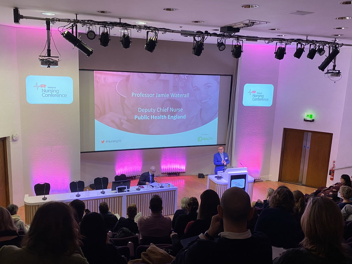 ConfNursing's tweet photo. Our next keynote is Professor Jamie Waterall @JamieWaterall Deputy Chief at Public Health England @PHE_uk speaking about “A Nursing Guide to Improving &amp; Saving Lives” #Nursing20 #Nursing https://t.co/nZ1ZOc4zdE
