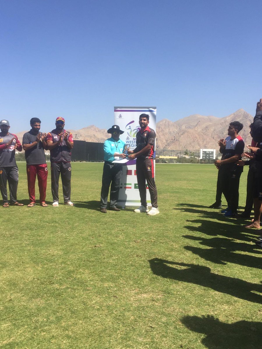 EmiratesCricket's tweet photo. Junaid Siddique takes today's POM accolade - congratulations!!
  
@ACCMedia1 Western Region T20 tournament v #QatarCricket

#GoGrey #ACC #UAEvQAT #WRT20 
@PacificDubai https://t.co/Zqc97Aco9H