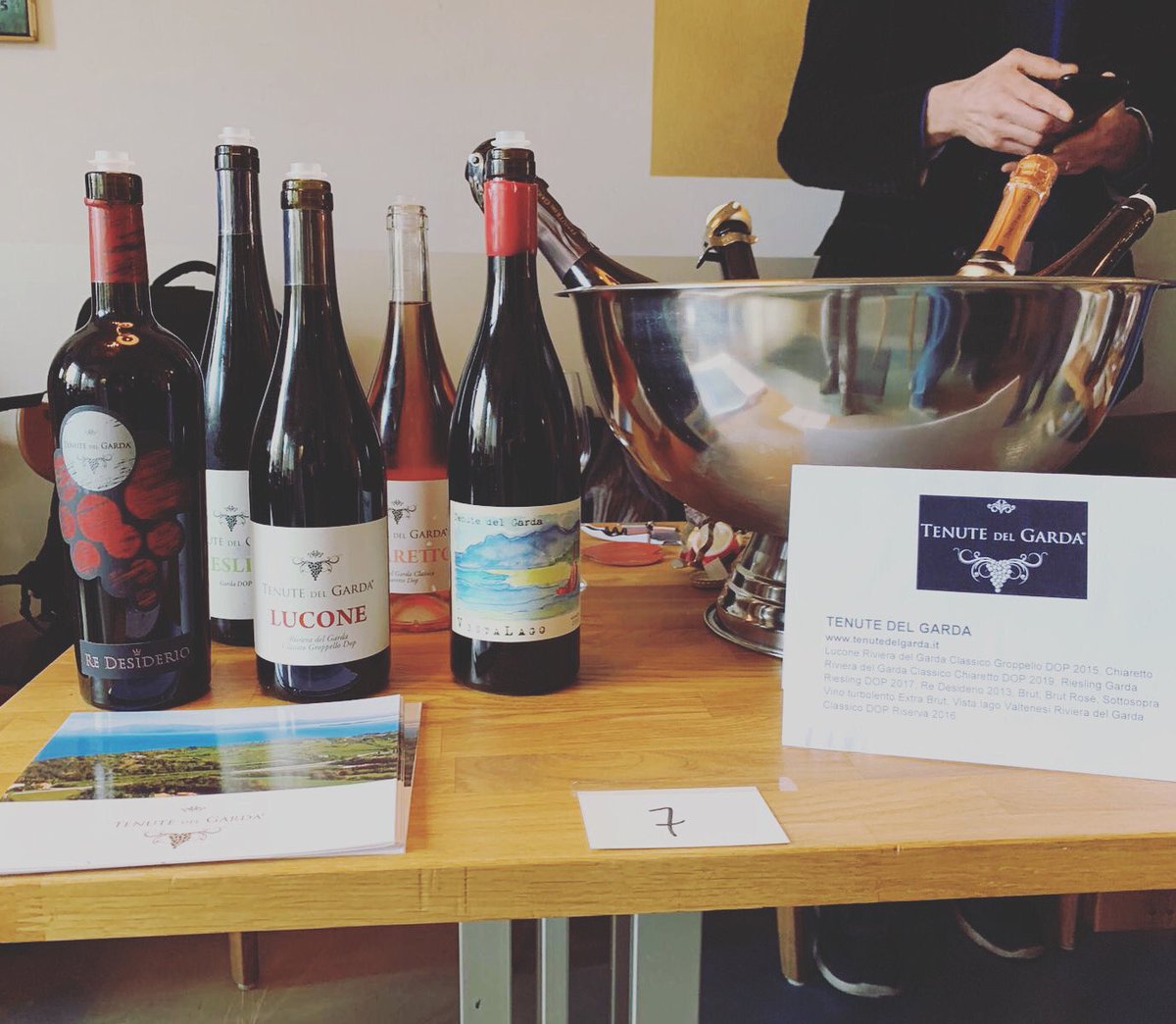 tenutedelgarda's tweet photo. Our desk, and our wines, at “Selezione Italia 2020” for a walk around tasting in Copenaghen!
#wine #vino #vini #vinoitaliano #garda #gardalake #lagodigarda #valtenesi #lucone #tenutedelgarda #tastings #passion #passione #qualità #quality #passionevino #brescia https://t.co/wLLqNY4MD1