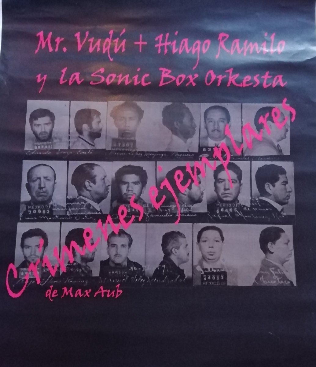 "Mr. Vudú e Hiago Ramilo" recitan e poñen ambientación sonora aos "Crímenes ejemplares" de Max Aub
Sábado 29 de febreiro as 21,00h #cafeuf #pracer19 #vigo
instagram.com/p/B9ByEY5CWhQ/…