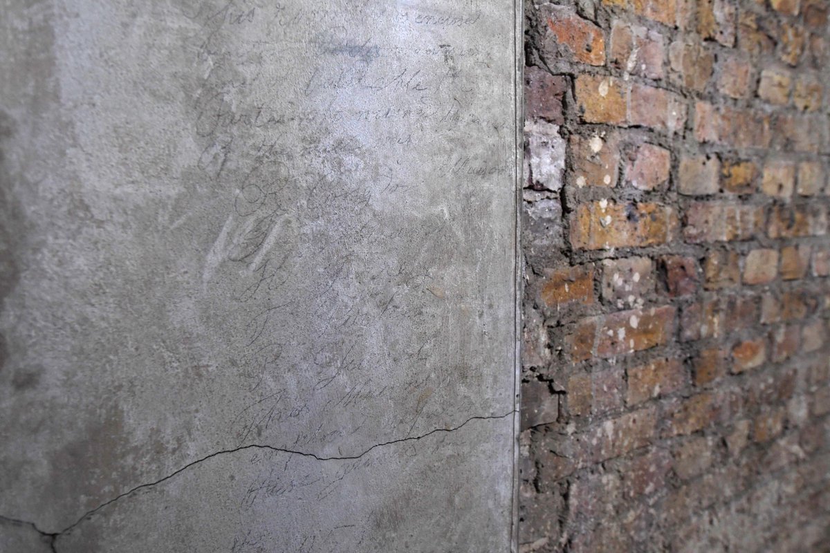 Masons and bricklayers blocked it up in the 1850s, leaving their names in graffiti on the walls. Our researchers were able to trace them in the 1851 census returns.