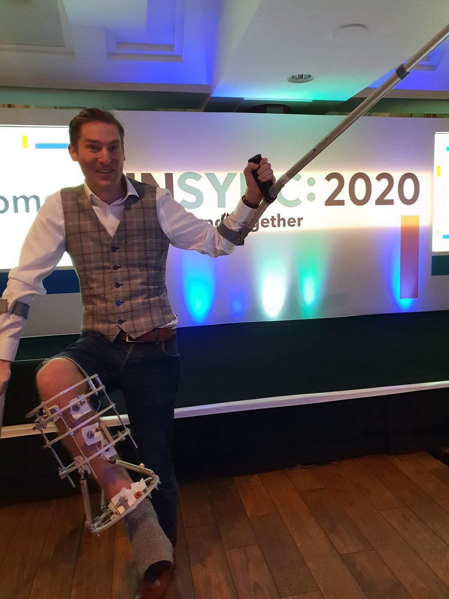 KenHughesIE's tweet photo. Flamingo impressions at #insync2020 Only seconds before I fall over is my guess... https://t.co/s9ccM7qQPl