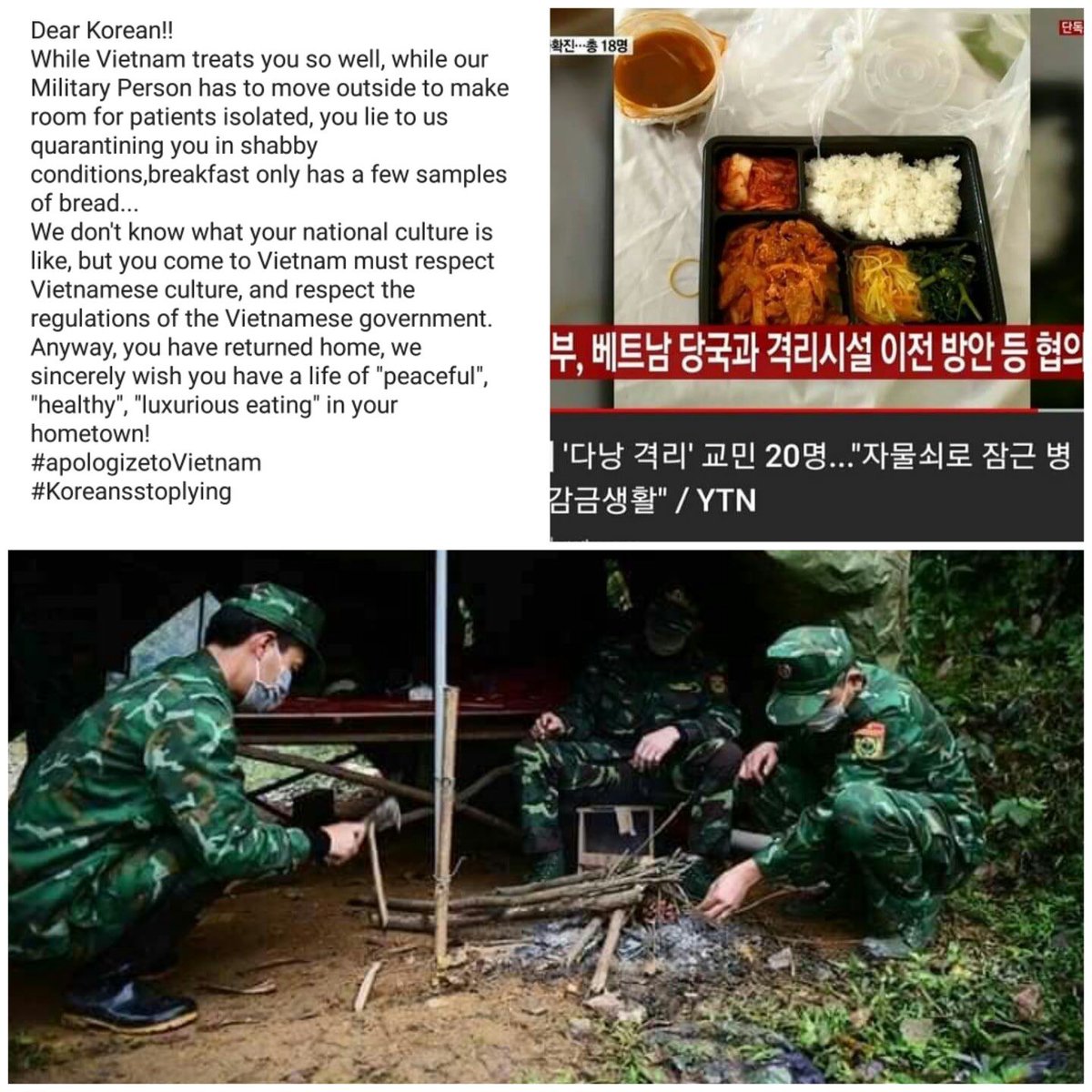 ntd822's tweet photo. Chúng tôi ăn bánh mì không chứ không ăn không nói có
1.#KoreansApologizetoVietNam
2.#YTN_사과해 
3.#베트남을존중해 https://t.co/uAUSv9aZqF