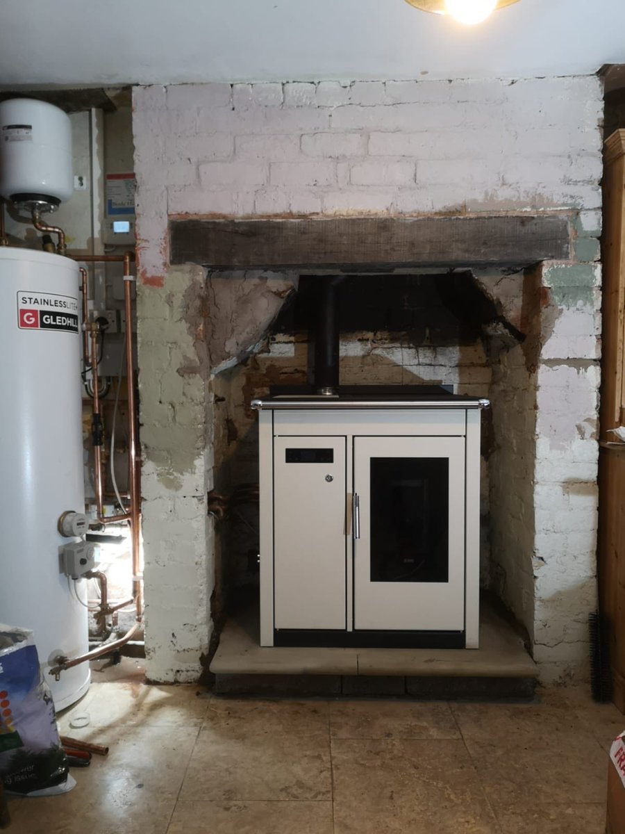 New Klover80 #woodpellet #boiler Before and after