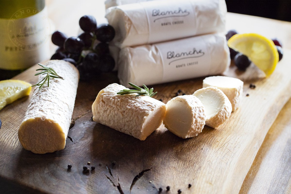 There is no doubt that Blanche Goats Cheese is a sensuous little cheese. At two weeks old, there’s a perfumed aroma of dark forest honey on the nose, which carries over in the final flavour – think honeysuckle, herbs and a peppery tingle.

#renoufs #cheeseandwine #winebar