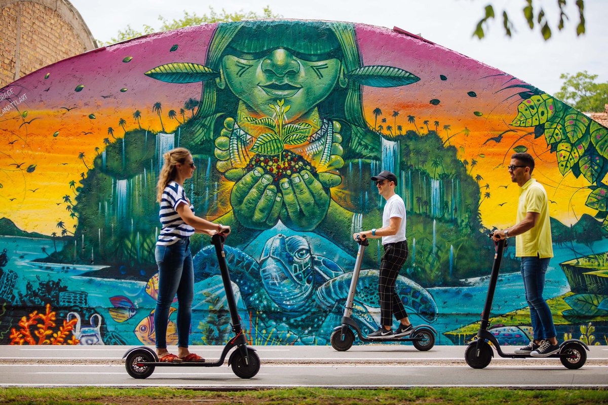 ¡Descubrí los secretos 🤩 de Mendoza de la forma más canchera 🛴 y eco-friendly ♻️ con Bee! 🐝¡Hacé tu reserva!