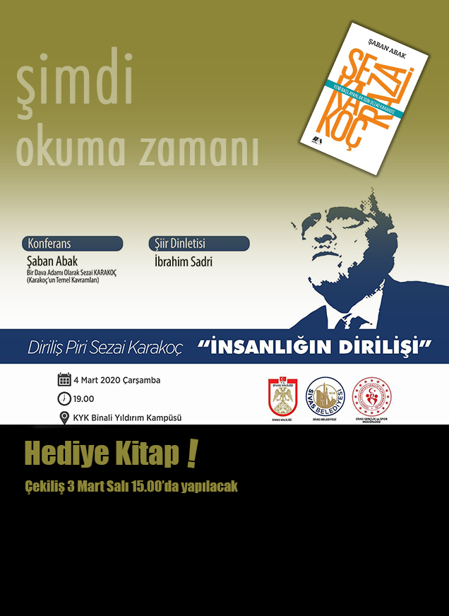 sivasbeltr's tweet photo. Cumhuriyet Üniversitesi'nde öğrenim gören 58 öğrencimiz çekilişle 'Yeni Başlayanlar İçin Sezai Karakoç' kitabına sahip olabilir. Talihli öğrenciler kitaplarını öğrenci kimlikleriyle belediyemizden alabilirler.

Şartımız
✅Hesabımızı takip etmek 
@sivasbeltr
✅Bu tweeti RT yapmak https://t.co/kd0C6NNio1