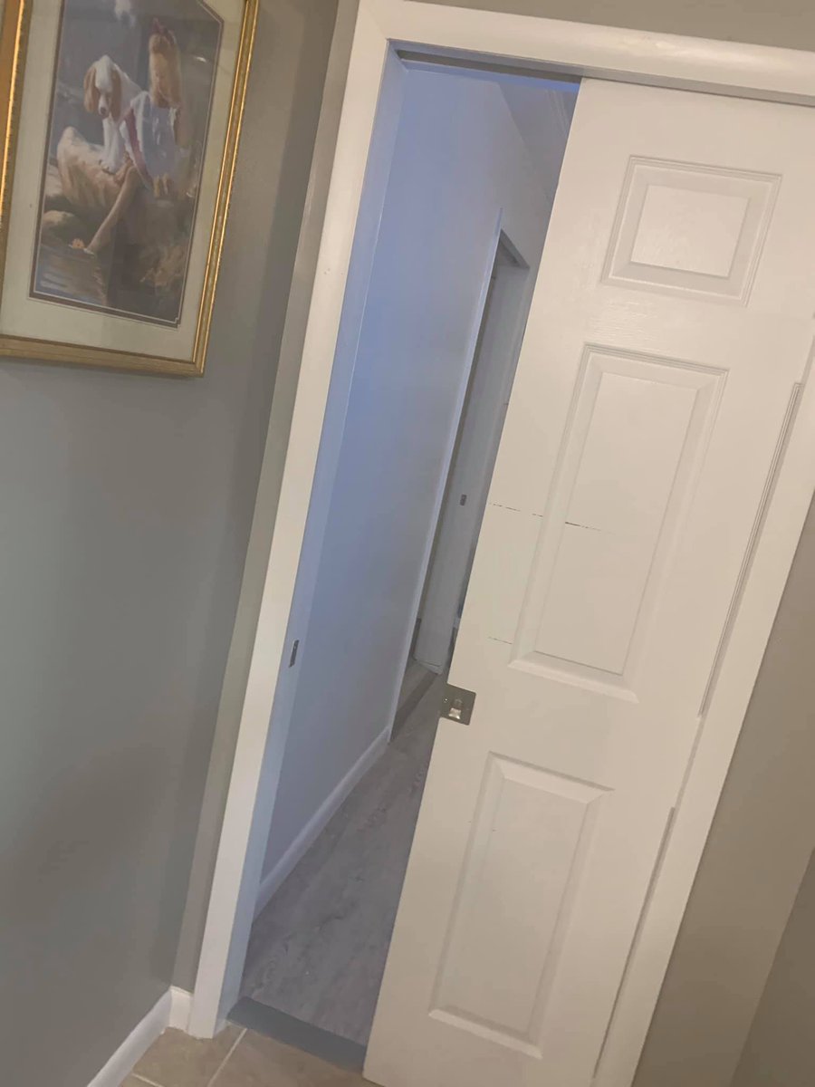 Tuckers_House's tweet photo. Loved making Adam's bathroom accessible and safer with a curbless shower and a pocket door.  Also making his bedroom larger for all his equipment!  Such a sweet family! https://t.co/lrPWCddwX7