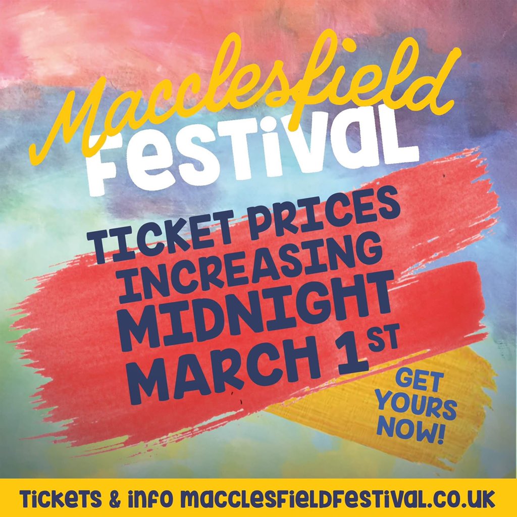 Get yours here macclesfieldfestival.co.uk #maccfest #macclesfield #macclesfieldfestival