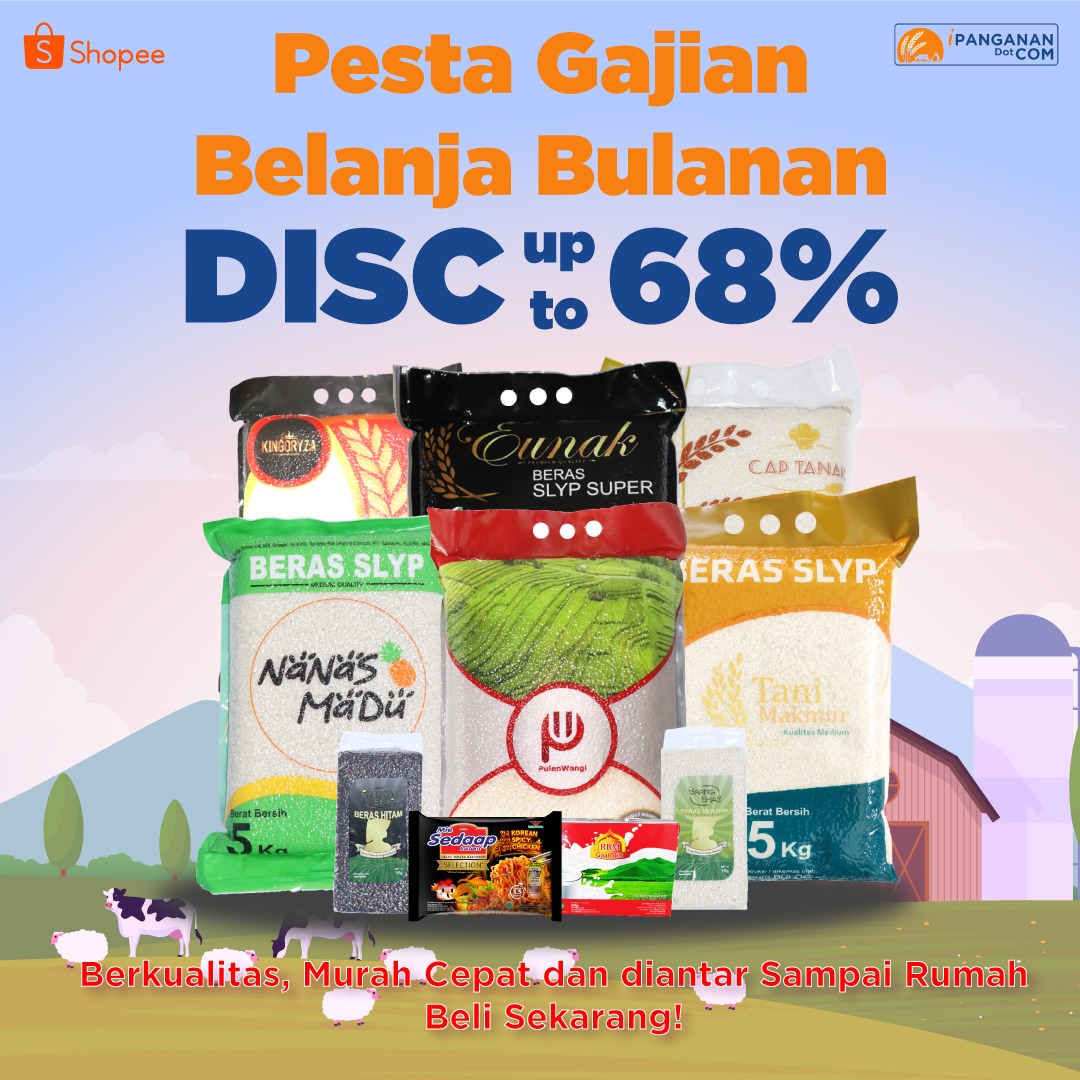 PerumBULOG's tweet photo. #Gajian
bisa banget belanja embako dapet diskon banyaakkk
cuma disini
https://t.co/TWCp1BbBqO
#Berasrenceng #BerasSehat https://t.co/v1hbviTsHL