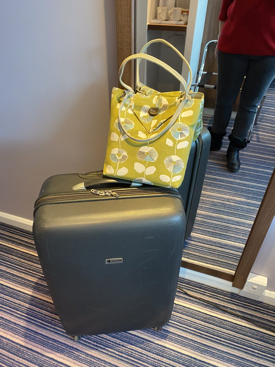 sleepycat65's tweet photo. So I made it to #Heathrow l wasnโt letting the #ShrewsburyFloods beat me, especially after the train station closed, it was off to Wolverhampton courtesy of hubby. Thanks @ButtonburyCraft for my new ๐ Looking forward to seeing @LozRep in about 14 hours #NewOrleans here I comeโ๏ธ https://t.co/b30waEaRqe