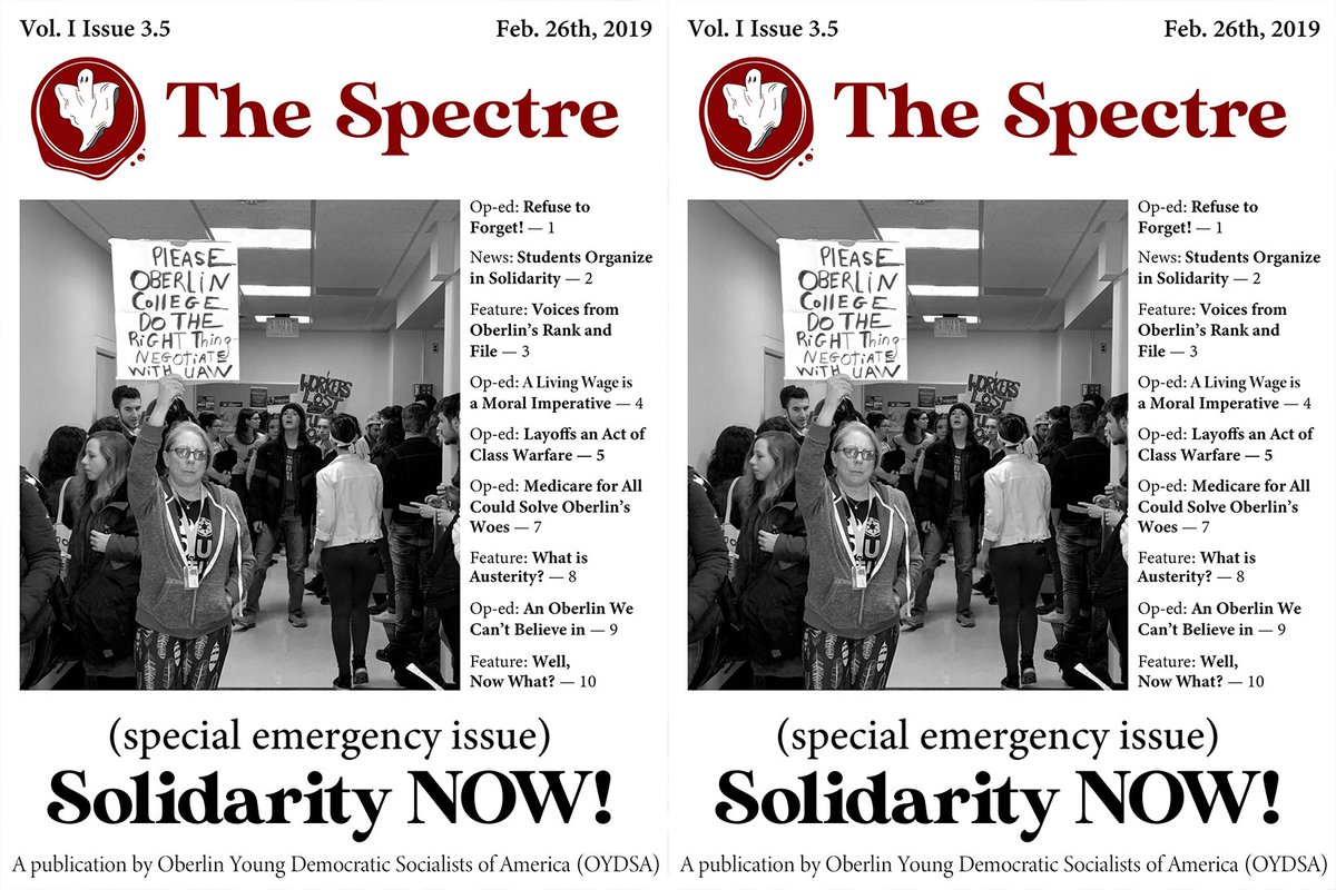 oydsaofficial's tweet photo. 📣EMERGENCY ISSUE!📣
THE SPECTRE 3.5 is online! ✊😍#SolidarityNOW!✊😍
#UnionStrong #LearningandLabor https://t.co/LbcIvKcNz3
