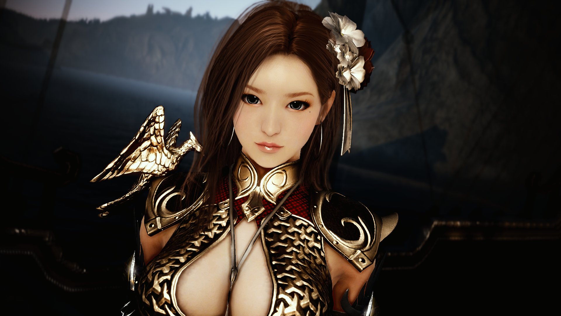 Balerix 黒い砂漠 ガウラ衣装レビューとラン推しです W ﾉ 髪飾りがカワイイ 染色で遊びたいので2個買いました 血柳刃とも相性 伝承アバと言えば光るメイン武器 エフェクトきらきら 似たり寄ったりのアバター多いですが それでも