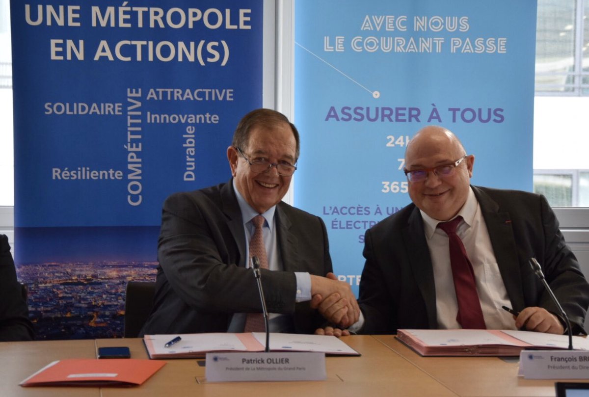 GrandParisMGP's tweet image. Cette convention qui permettra à @GrandParisMGP et @rte_france d'obtenir une meilleure connaissance des évolutions en matière énergétique concerne 4 domaines: la #transitionénergétique, la préservation de l’#environnement, l'#aménagement urbain et le #développementéconomique