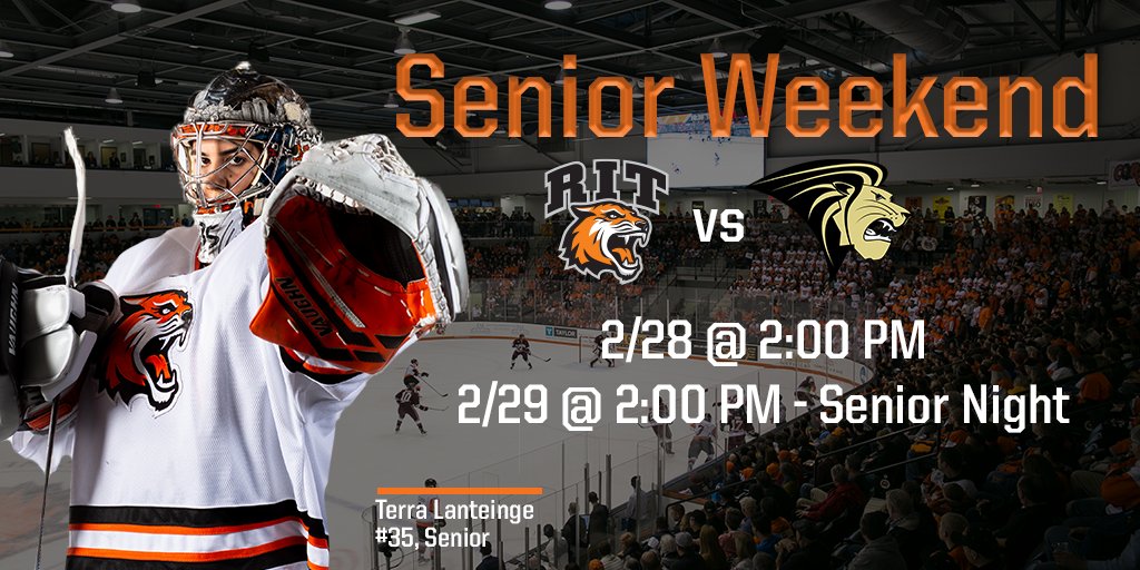 We are pumped and can't wait to see our fans this weekend for our TWO games. Get your tickets at RITtickets.com or the Gene Polisseni Center Box Office!