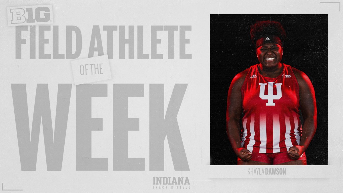 IndianaXCTF's tweet image. Khayla Dawson ➡️ 𝟯𝘅

Congratuations to Khayla on her 𝘁𝗵𝗶𝗿𝗱 #B1GTF Field Athlete of the Week accolade!

🗒: bit.ly/2vhYfId
