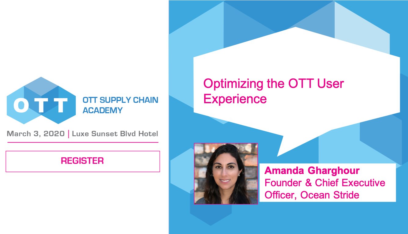 Media & Entertainment Services Alliance on Twitter "Optimizing the OTT UserExperience with