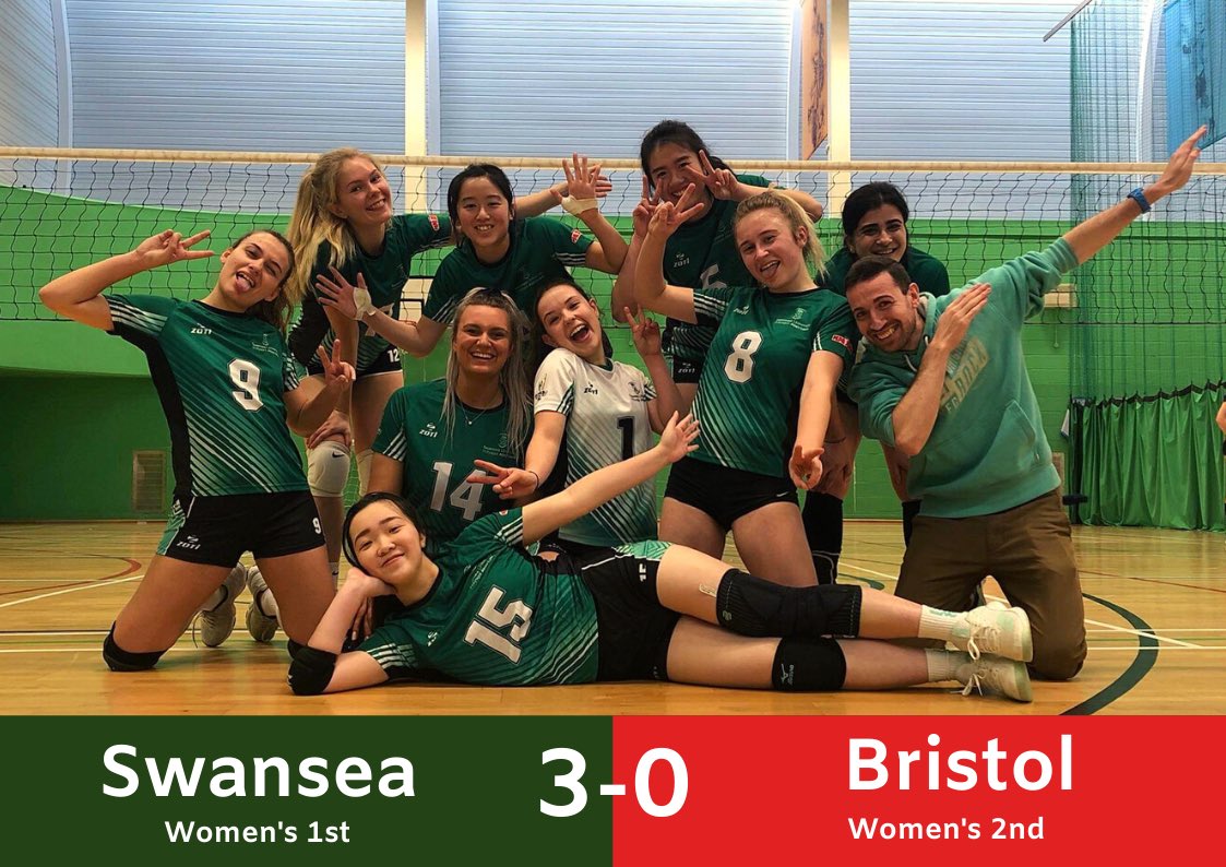 swanseaunivball's tweet photo. *RESULTS*: Women’s 1st had an away match against Bristol 2nd. Our girls managed to win 3-0😍. Congratulations girls 🎉😍

@Sport_Swansea @SwanseaUni #volleyball #swanseaunivolleyball #sportswansea #ssresult https://t.co/VWIOfVzrLb