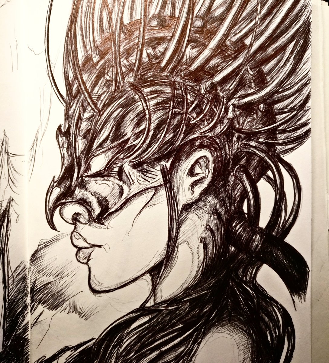 AurielPhoenix's tweet photo. #comdroid Medusa 2.0 as #ballpointpendrawing
.
#ballpointpen #ballpointdrawing #thesevencircuits #the7circuits #drawing #darksouls #darkartist #darkartwork #scifiartwork #sciencefictionart #manmachine #techromancer #androidart #cyborgart #darkscifi #dystopian #dystopianart https://t.co/M4P56pZt6D