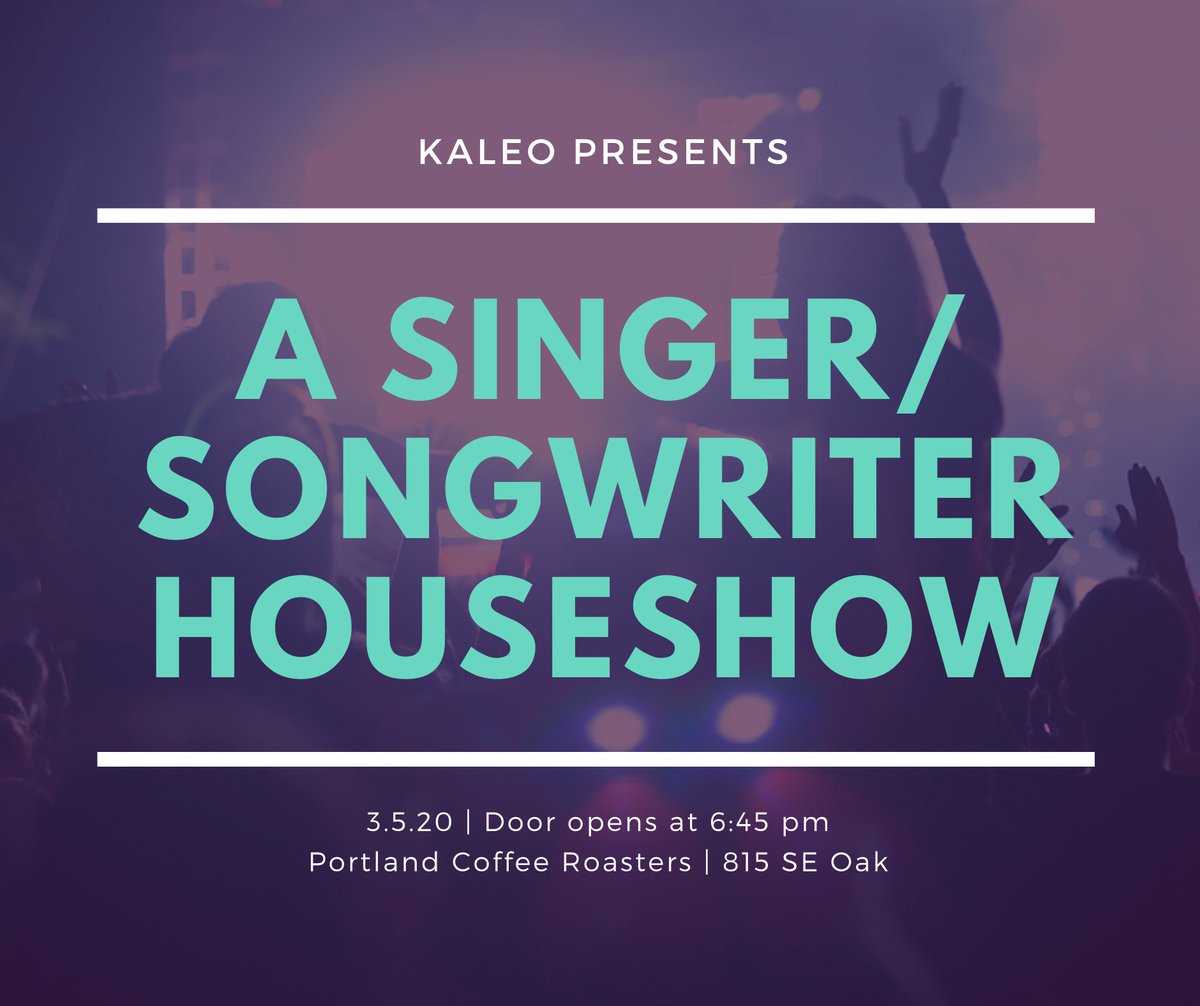 KaleoPDX's tweet photo. AO #PDX come hang with us March 5 at 7p for a night of songs and good vibes. https://t.co/L69tOKFPok