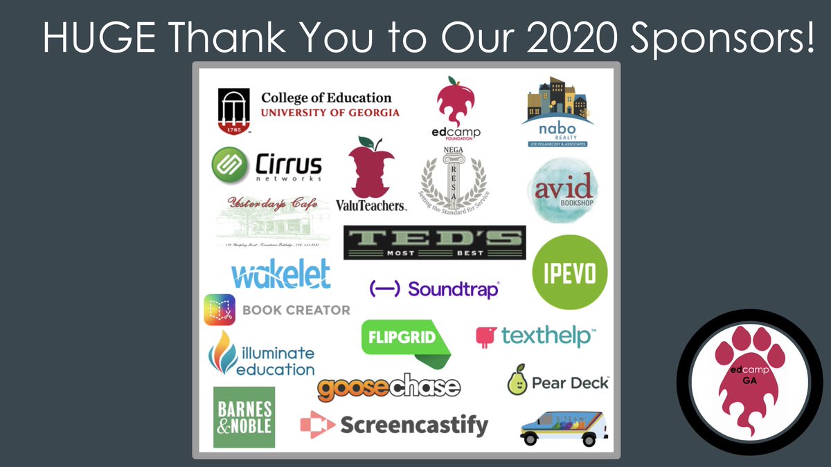 edcampGA's tweet photo. Hereβs a sneak peek π€© (check the replies to this tweet) to some of the AMAZING swag weβll give away to some LUCKY @edcampGA educators this Saturday! We are SO THANKFUL for all of our generous sponsors who help make our #edcampGA the #edcamp of legends! https://t.co/vLIGvD14vA