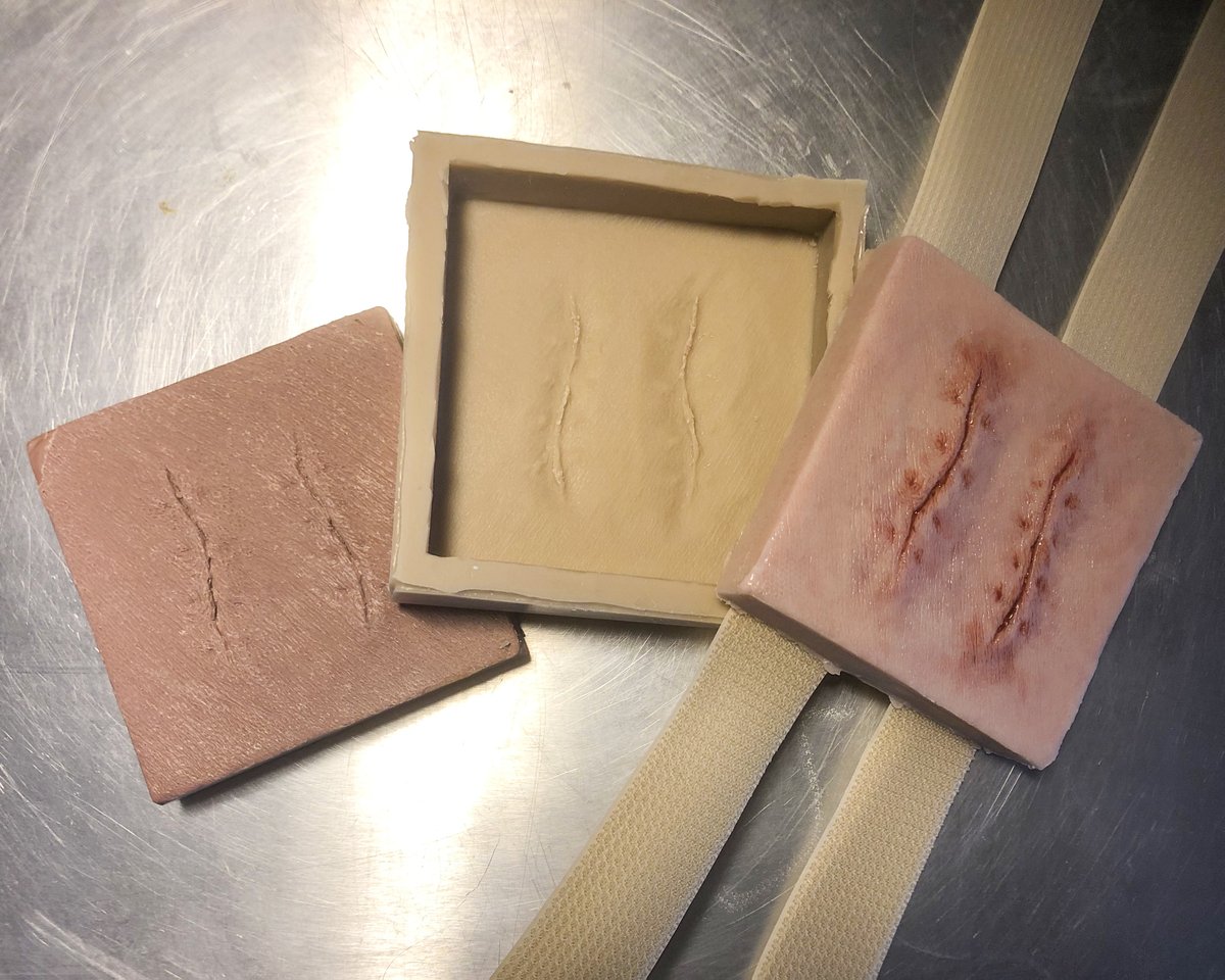RAMaterials's tweet photo. Lawrence Kelatow creates a medical trainer made with EcoFlex™ 00-35! The platinum silicone was cast into a mold made from Compat™ 45, a urethane rubber that does not cause cure inhibition to most of our platinum silicones! #smoothon #silicone #medicaltrainer https://t.co/dZSn0hPwYM