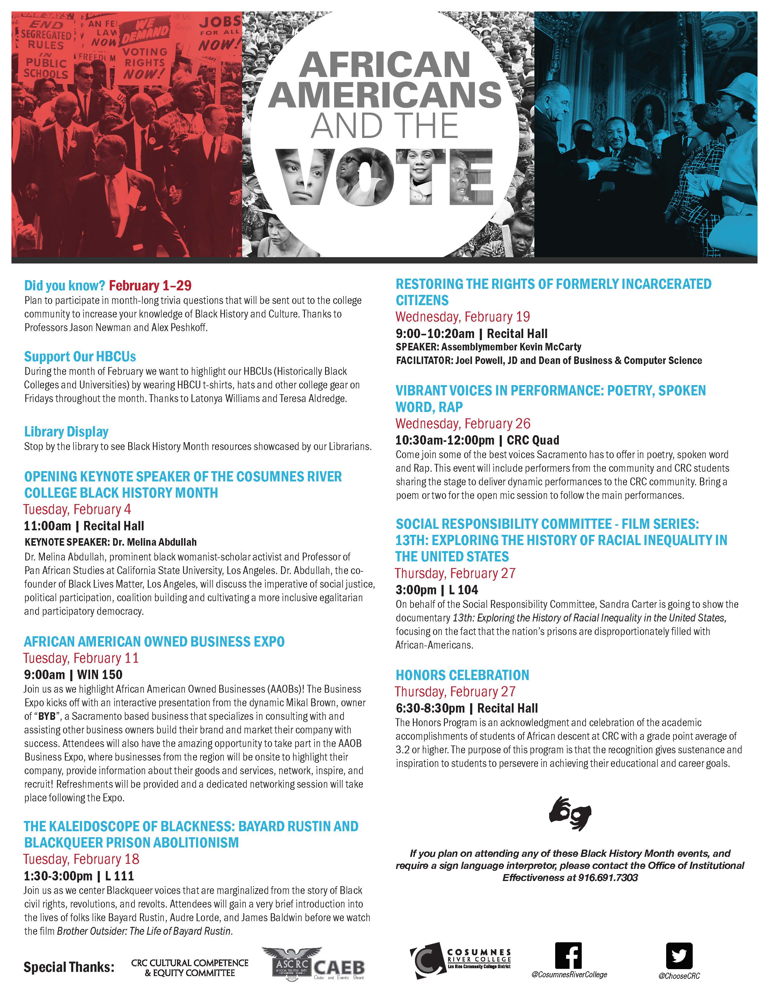 Crc On Twitter Today Continue To Celebrate Blackhistorymonth This Week Today Wed 26 Join Us In The Crc Quad For Vibrant Voices In Performance Poetry Spoken Word Rap From 10 30 Am