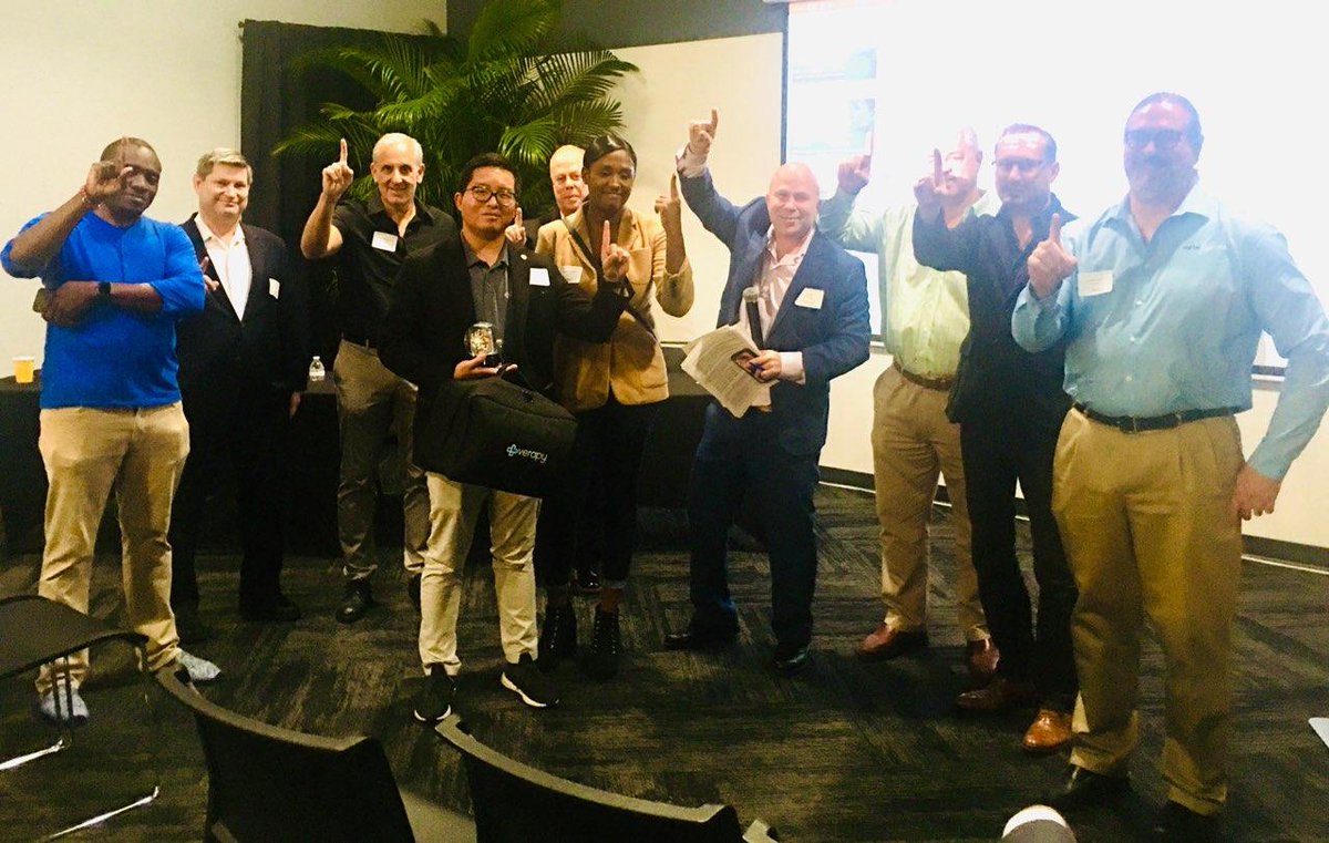 MedStartr's tweet photo. Great night yesterday! So many many great Companies competed in #MedMo2020.  @VerapyTherapy Took home first place, @medifies in 2nd. Glamo winning the Crowds Choice. #pinksocks #winners https://t.co/PaaJ6O4JH5