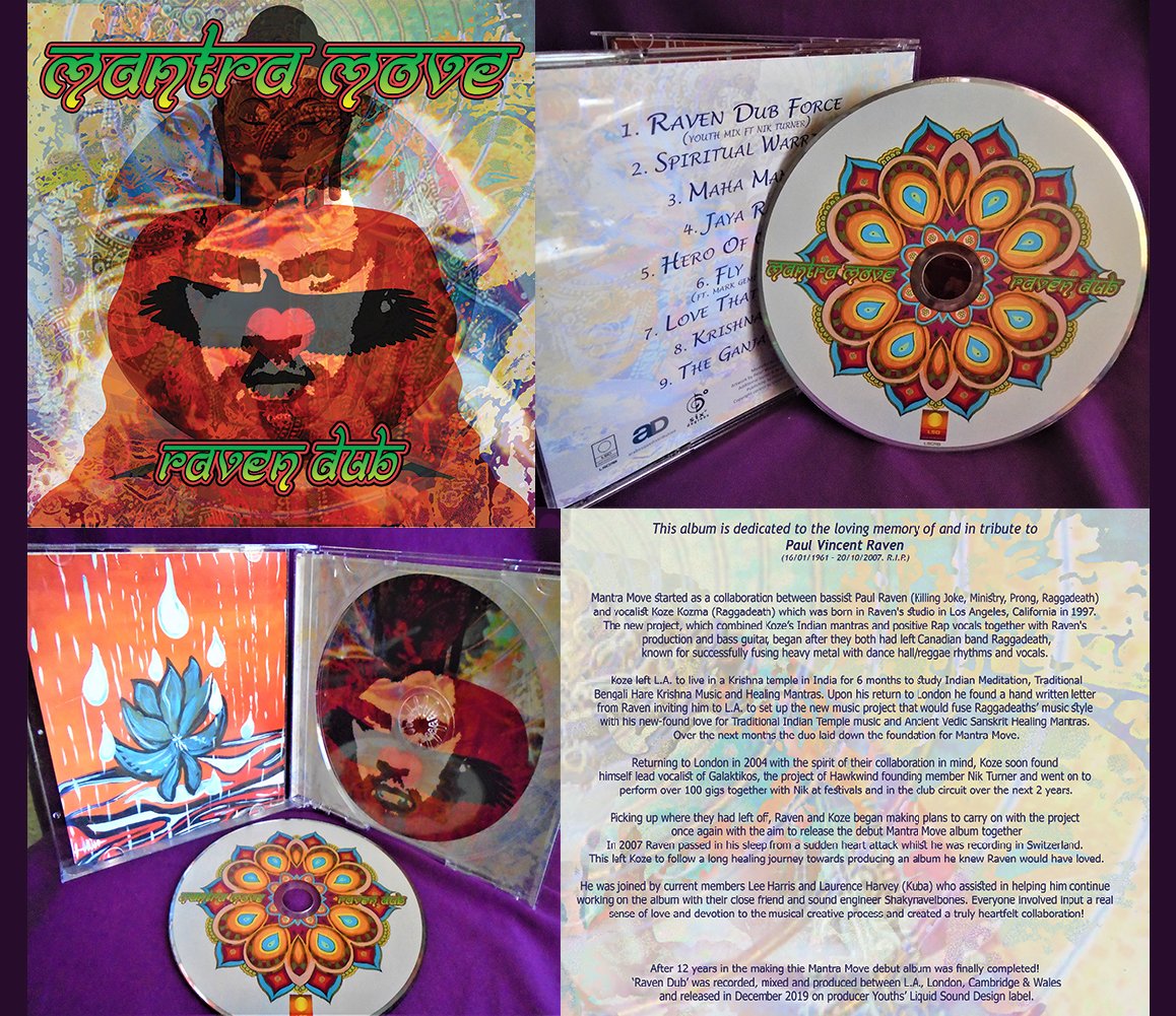 Liquid Sound Design (@liquidsound_uk) on Twitter photo 🎧MANTRA MOVE - Raven Dub CDs have arrived @ bit.ly/RavenDub. Ftg. #kuba #nikturner/<a href="/HawkwindHQ/">Hawkwind</a> & dedicated to 'The Raven King' #PaulRaven💜A heartfelt fusion of #electronica #dub #reggae #WorldMusic w/ healing Mantras🙏 <a href="/sixdegreesrcrds/">six degrees records</a> <a href="/youthmartin/">Martin 'Youth' Glover</a> <a href="/Killingjokeband/">Killing Joke</a> 🎧MANTRA MOVE - Raven Dub CDs have arrived @ bit.ly/RavenDub. Ftg. #kuba #nikturner/<a href="/HawkwindHQ/">Hawkwind</a> & dedicated to 'The Raven King' #PaulRaven💜A heartfelt fusion of #electronica #dub #reggae #WorldMusic w/ healing Mantras🙏 <a href="/sixdegreesrcrds/">six degrees records</a> <a href="/youthmartin/">Martin 'Youth' Glover</a> <a href="/Killingjokeband/">Killing Joke</a>