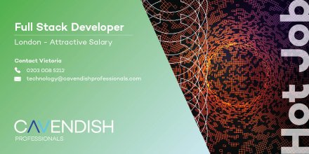 cavendishpros's tweet image. HOT JOB: We are presently recruiting for a Full #StackDeveloper for our high end client based in #Stockholm. For more information. please speak to Victoria on 0203 008 5212, or go online to bit.ly/2NzMVMA to apply.