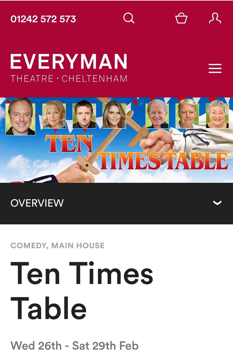 beanie1503's tweet photo. Time to get your tickets #Gloucestershire.  #TenTimesTable Superb cast &amp; at the beautiful @Everymanchelt https://t.co/Eb8eHwnYEK