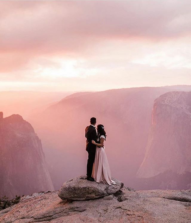 A lil pink never hurt anyone ... it’s pink shirt day “Lift each other Up”  Repost from @greenweddingshoes using <a href="/RepostRegramApp/">Wendland Averil</a> - When your wedding dress matches the pink sky 💗💗 ... Do you dream of eloping in a National Park? We put together a super… ift.tt/2TkwAOC