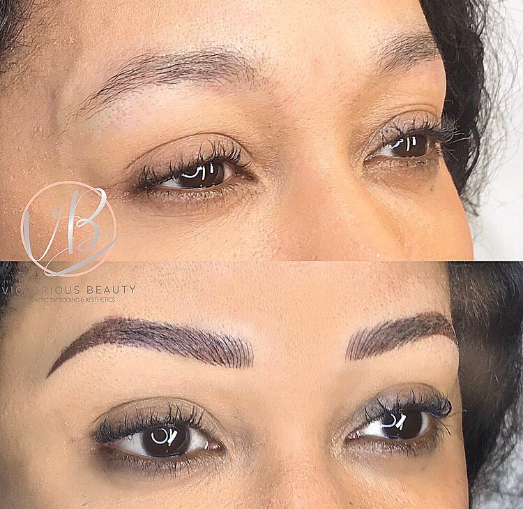 It’s all about the arch! 🌟 Hairstroke/Powder Brows💥 Created digitally, not with a microblade 🖊
​🏆Semi Permanent Make-Up Specialist of the Year 2019🏆
​📧victoria@victoriousbeauty.co.uk
​📆 Limited Availability⠀
📲 DM to enquire⠀
#semipermanenteyebrows #brows #eyebrows