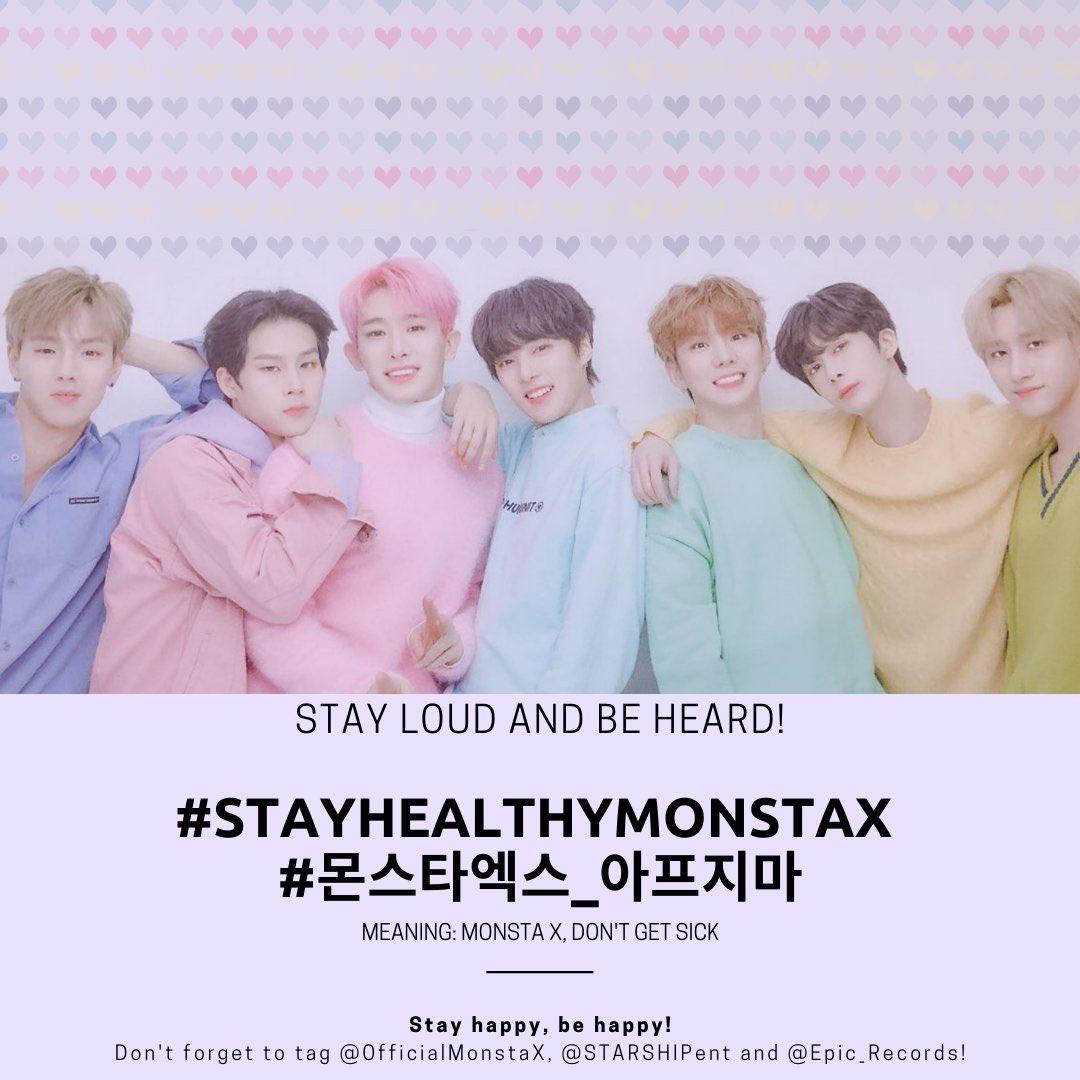 2020022712am KST onwards218th Hashtags @OfficialMonstaX  @STARSHIPent  @Epic_Records  #StayHealthyMonstaX #몬스타엑스_아프지마 427 official protest Hashtags