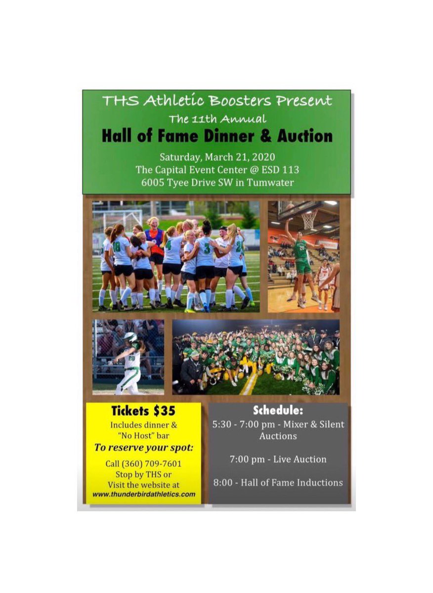 Tumwater Soar Auction and Hall of Fame tweet media