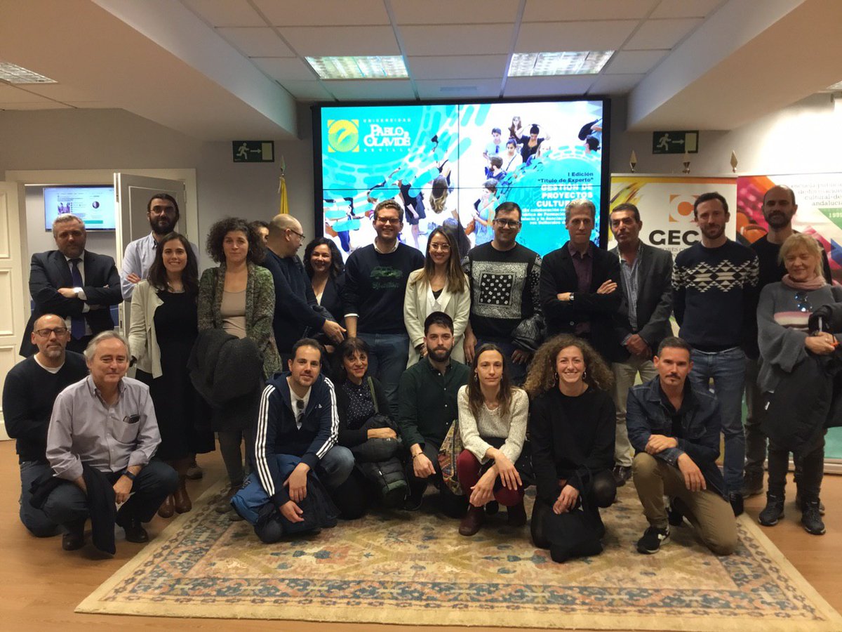 Ayer presentamos nuestro curso de Experto Universitario en Gestión de Proyectos Culturales que comenzamos el 12 de marzo en colaboración con Universidad <a href="/pablodeolavide/">Pablo de Olavide</a> , <a href="/GECA_andalucia/">GECA</a>  y la Agencia Andaluza de Instituciones Culturales  upo.es/postgrado/TE20…