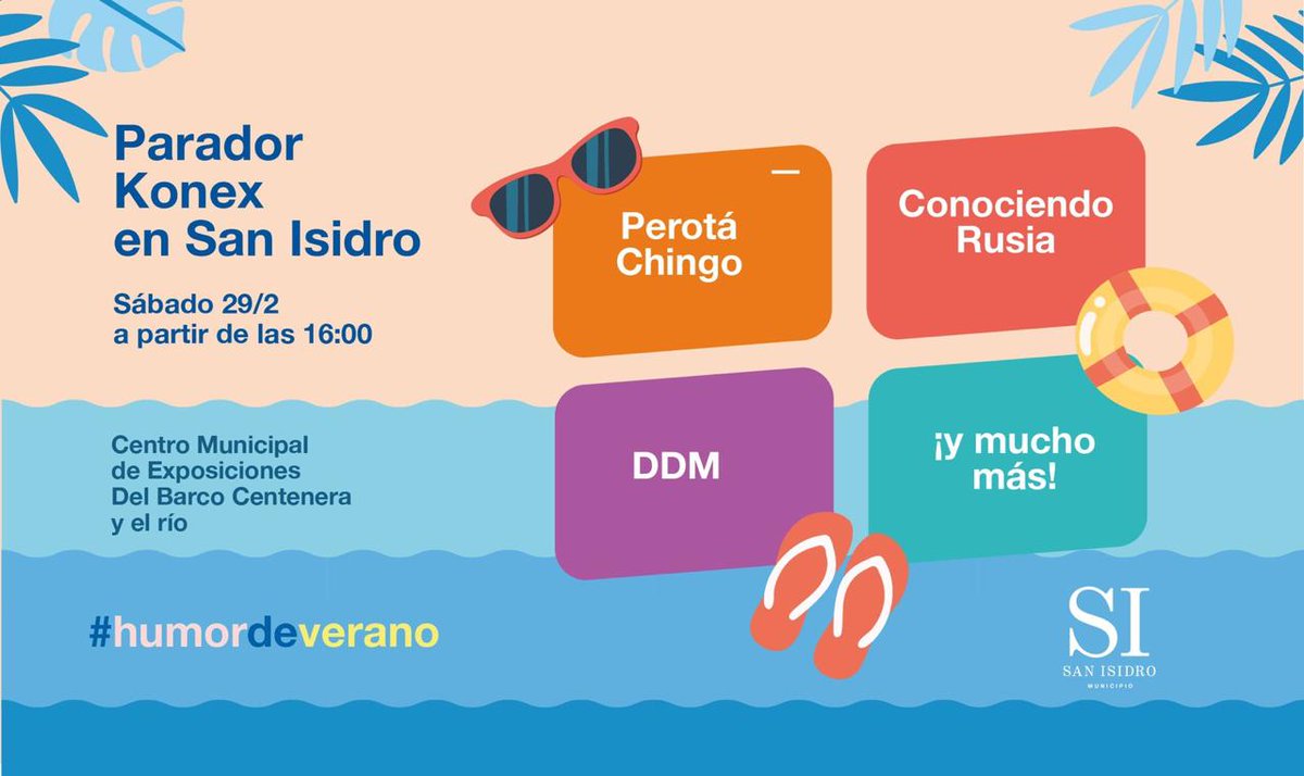 AresElvira's tweet photo. PARADOR KONEX EN MARTÍNEZ
En estas vacaciones, aprovechá todas las actividades gratuitas que podés hacer en San Isidro.
Fijate todo lo que podés hacer 👉 https://t.co/7spyejVybV
#HumorEnVerano #ValorVereda #Voxpop #Musica #SanIsidro https://t.co/ZmWW57d2XJ