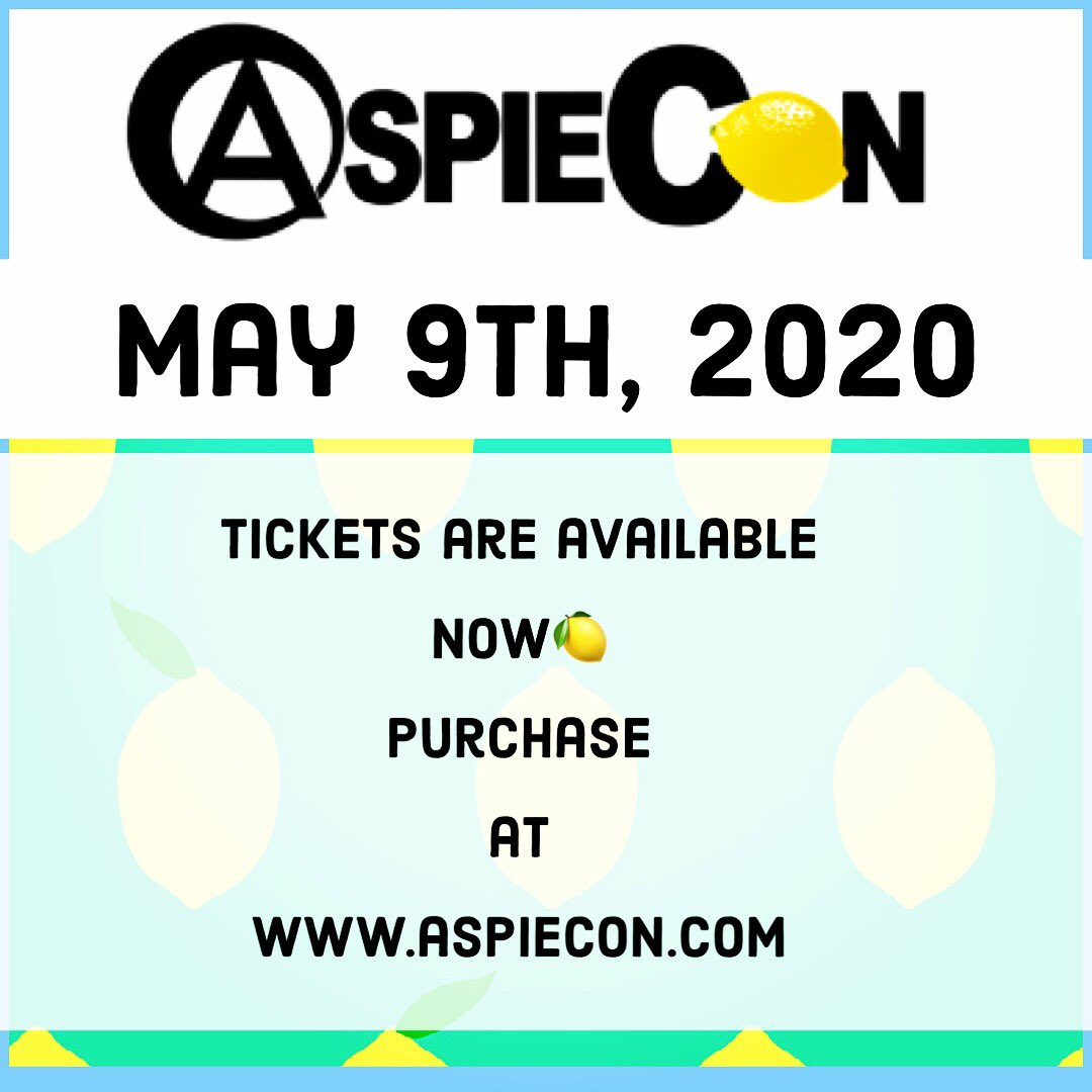 Tickets are available now  Aspiecon.com #aspiecon #aspiecon2020 #autism #aspergers #tixforsale #purchaseticketsonline #may92020 <a href="/SoutheastPsych/">Southeast Psych</a> @DrFGaskill <a href="/KelleyBolton/">Kelley Bolton</a> <a href="/AutismSocietyNC/">Autism Society of NC</a> <a href="/AutismAfter18NC/">Autism After 18</a> <a href="/AutismCharlotte/">Autism Charlotte</a>